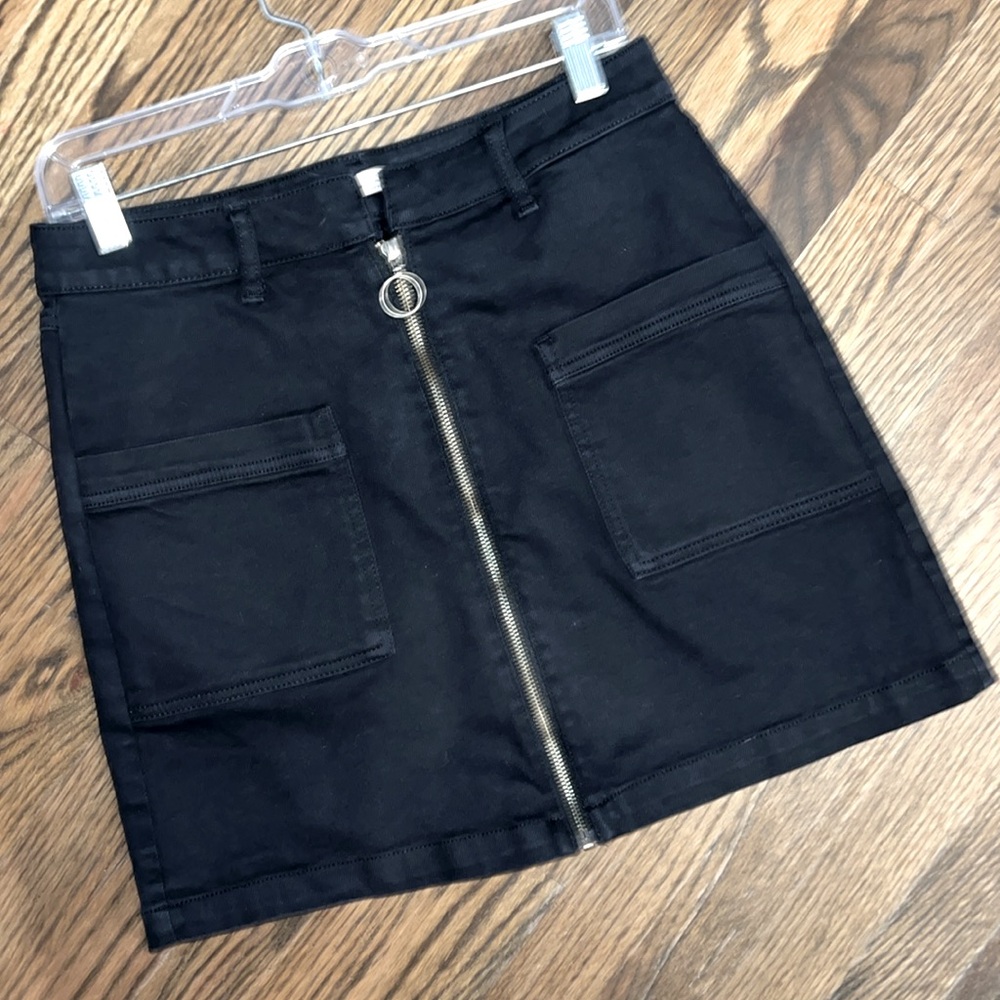 *EUC* SO (Sonoma) Black Denim Mini Skirt